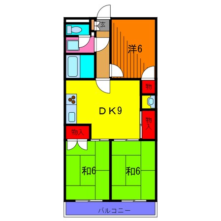 ファインクロス弐番館の物件間取画像